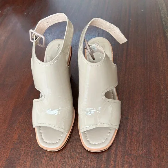 Donald Pliner Emiko crinkle patent leather sandal, 7.5, Never worn - Picture 8 of 14